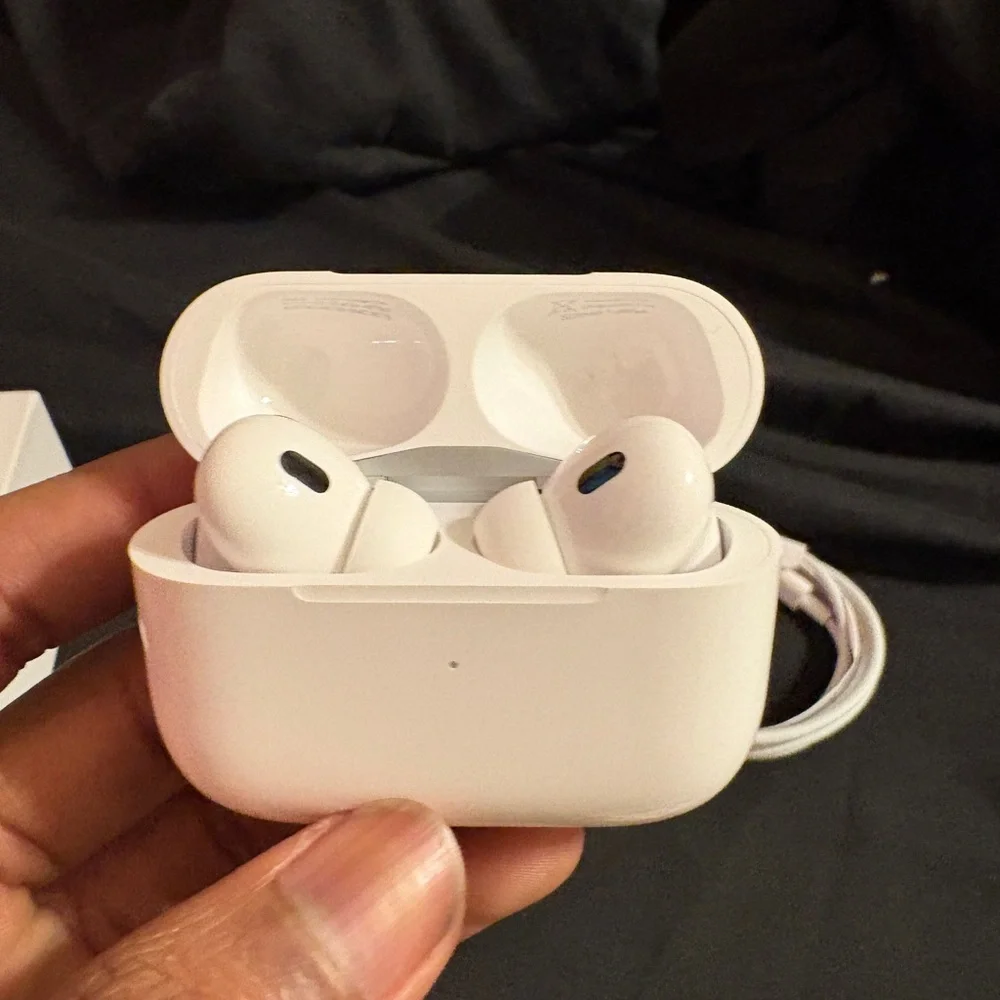 Wireless White Earbuds with Charging Case